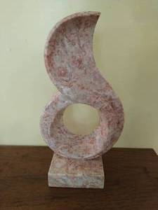 Large Rose Onyx Sculpture