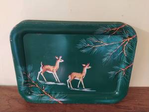 Seven Vintage Metal Trays