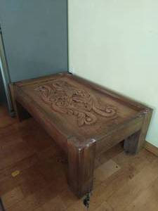 Hand Carved Wood Coffee Table