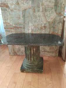 Pedestal with Stone Top