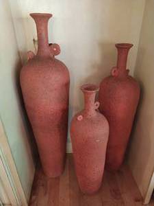 Three Large Orange Jugs
