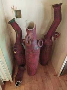 Three Large Red Jugs