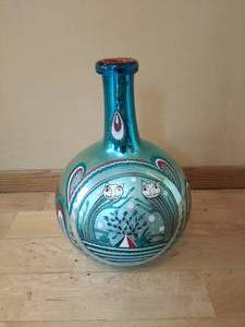 Hand Painted Glass Vase