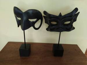 Two Mask Sculptures