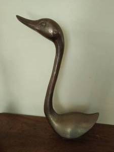 Large Brass Goose