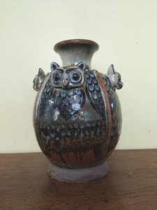 Large Mexican Owl Vase