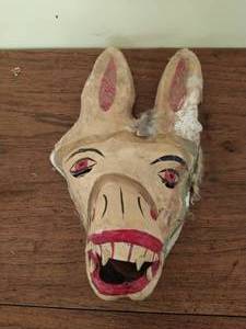 Hand Painted Paper Mache Mask