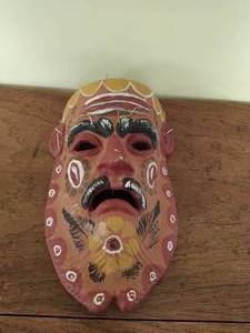 Hand Painted Terracotta Mask