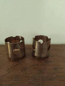 Pair of Brass Votive Holders