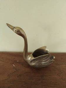 Brass Swan Figurine