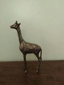 Brass Giraffe Figurine