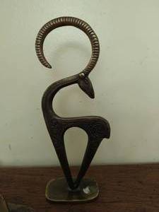Bronze Gazelle Figurine
