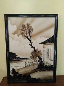 Tar Painting of a House by Ario