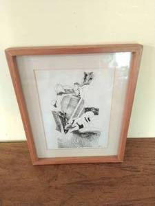 Framed Pen Sketch