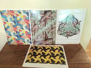 Four Prints by M.C. Escher
