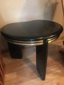 Black Lacquer Hollywood Regency Style Furniture Set