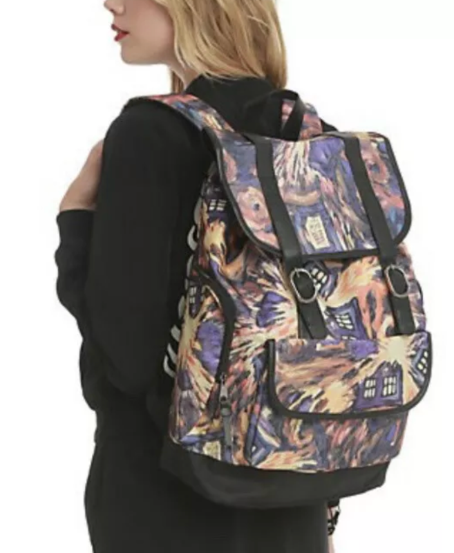 Bioworld Doctor Who Exploding Tardis School Backpack.