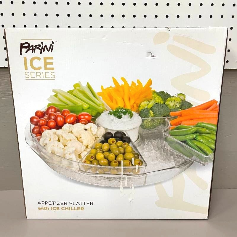 Parini Appetizer Relish Platter with Ice Chiller