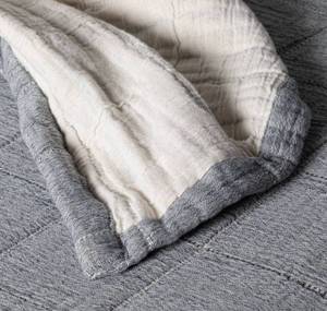 King Sized Gray Coverlet Bedding Set