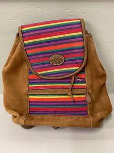 Guatemala Cenado Suede and Cloth Backpack&nbsp