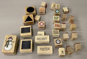 Lot of Stampin up Rubber Scrapbooking Stamps