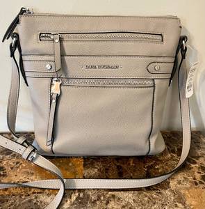 Dana Buchman Everly Gray Crossbody Purse