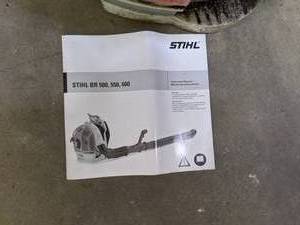 lot 397 image: Stihl BR 550 Backpack Leaf Blower