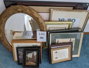lot 140 image: Beautiful Art Collection & Picture Frames Marius Girard, Mt. Vernon, Main Street, Sunday Morning, & More