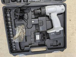 lot 290 image: FixIt Tools Case with Cordless Drill & Other Tools