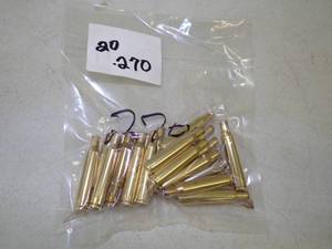 lot 120 image: 20 Polish Brass 270.  Ammunition Cases
