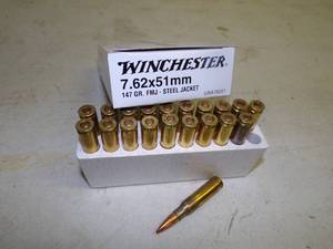 lot 15 image: 20 - 7.62 x 51mm Ammunition