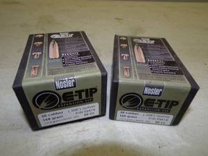 lot 34 image: 30 Caliber .308 Spitzer 168 Grain Bullets