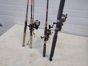 lot 86 image: 4 Rods and Reels