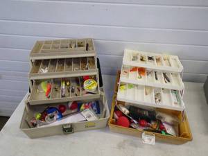 lot 90 image: Pair of Tackle Boxes with Tackle