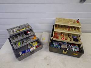 lot 91 image: Pair of Tackle Boxes with Tackle