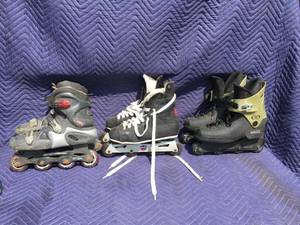 lot 50 image: 3 Pair Mens RollerbladesInline Skates