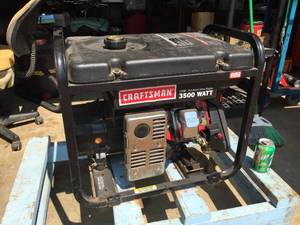 lot 2 image: Craftsman 300 Watt Gas Generator