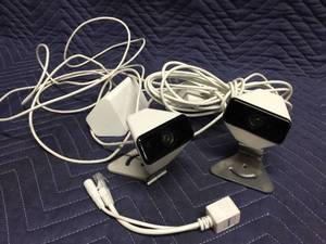 lot 117 image: Pair XFinity Wireless Surveillance Cameras