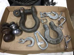 lot 143 image: Variety Hooks - Clevises - Ball Hitches
