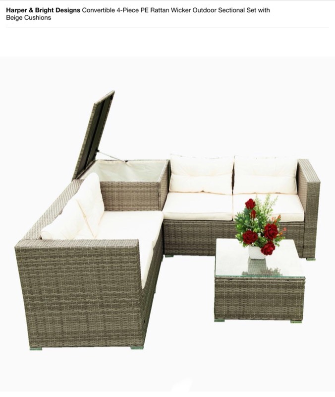 Harper rattan sofa discount set