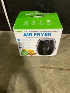 GoWISE USA 3.7 Qt. Black Air Fryer with 8-Cook Presets. See Pictures