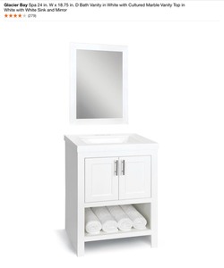 Glacier Bay 24 in. Laundry Sink & Spa Sink. Various Conditions. See Pictures
