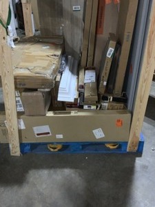 Pallet Of Assorted Brands Shelving, Accessories, Storage Bins, Closet Systems And More See Pictures To Better See Whats On Pallet