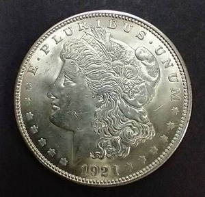 lot 1 image: 1921 Morgan Dollar