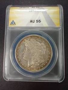 lot 6 image: 1878-S Morgan Dollar - AU55