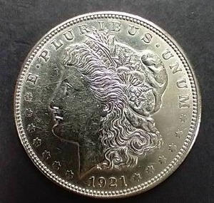 lot 29 image: 1921-D Morgan Dollar