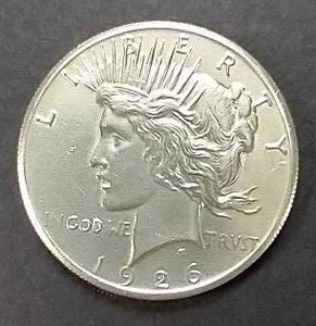 lot 34 image: 1926 Peace Dollar