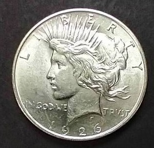 lot 35 image: 1926-D Peace Dollar