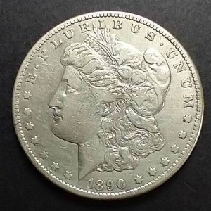 lot 50 image: 1890-CC Morgan Dollar