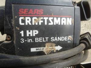 lot 22 image: Craftsmen Belt Sander 3